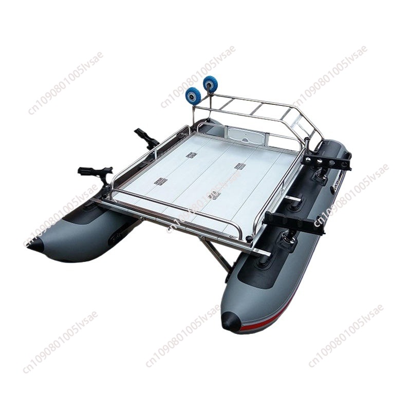 Fishing Boat Inflatable - เรืออลูมิเนียมพื้น PVC แบบเป่าลม 1/2/4 ที่นั่ง เรือตกปลาขนาดเล็ก