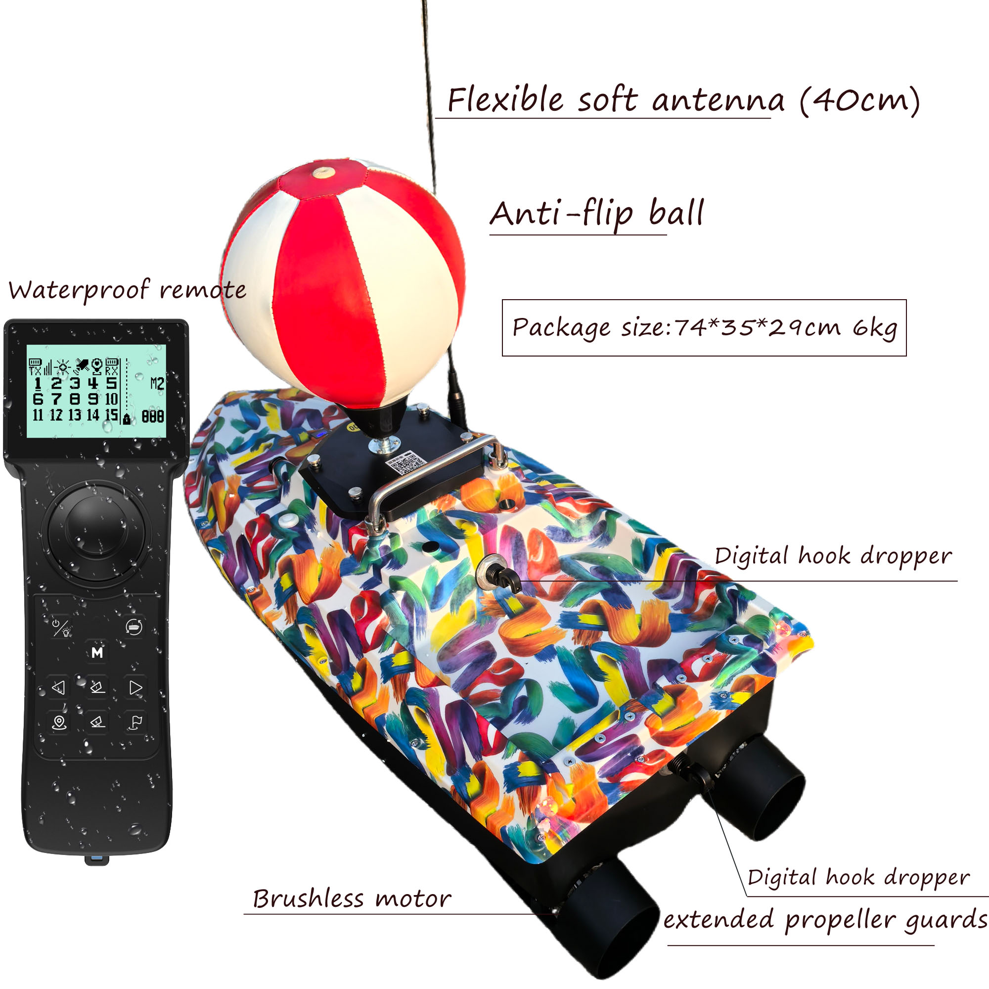 เรือเหยื่อ RC รุ่น SurfCaster  - Fishing Boat Gps บทวิจารณ์และราคา