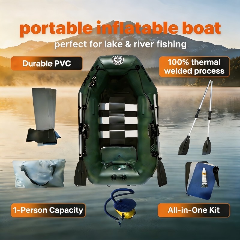 เรือตกปลา 1 ที่นั่ง เรือคายัคพ - Fishing Boat Inflatable บทวิจารณ์และราคา