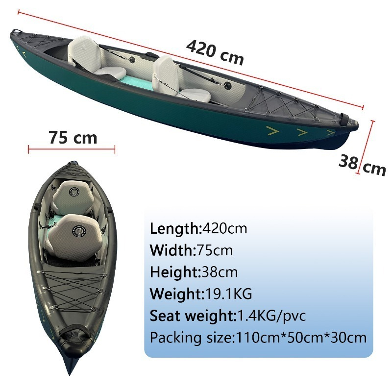 เรือคายัคพองลมแบบพกพา ดีไซน์ให - Fishing Boat Inflatable บทวิจารณ์และราคา